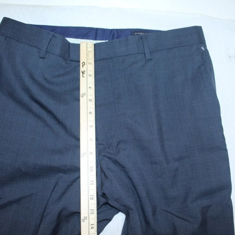 Banana Republic Pants Men 35 Blue Pants Tailored Fit 33 Length